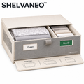 SHELVANEO™ Linen Drawer Organizer with Pull-Out Folding Panel